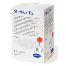 Марлевые салфетки, нестерильные Sterilux ES 7,5см х 7,5см (100 шт)