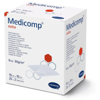 Салфетки из нетканого материала Medicomp extra 10см х 10см (2 шт)