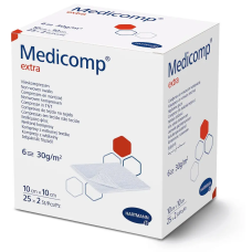 Серветки з нетканого матеріалу Medicomp extra 10см х 10см (2 шт)