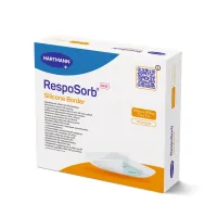 Самоклеящаяся силиконовая повязка с суперабсорбирующим полимером RespoSorb Silicone Border 17,5см х 17,5см