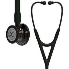 Кардіологічний стетоскоп 3M Littmann Cardiology IV 6162 (Чорний із димчастою головкою)