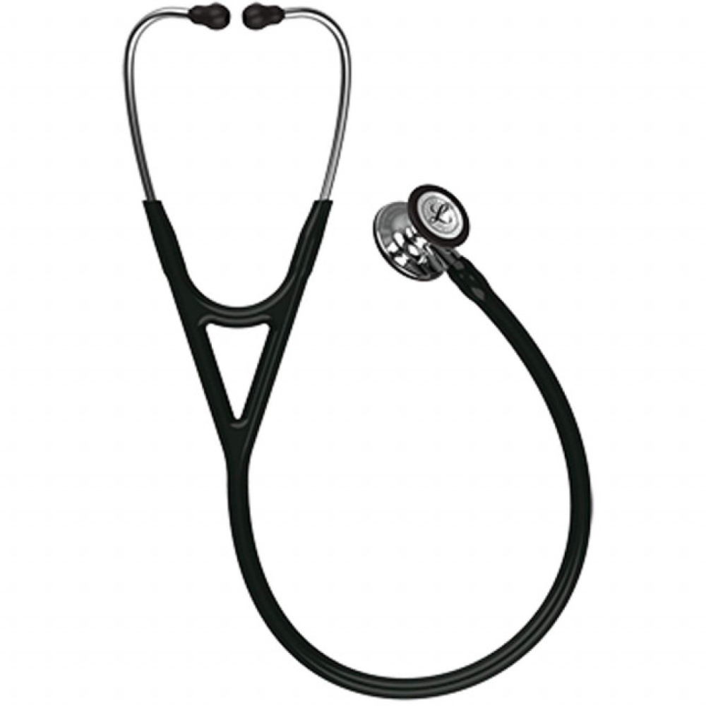 Стетоскоп 3M Littmann Cardiology IV 6177 (Чорний з дзеркальною головкою)