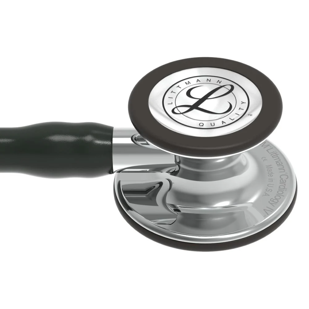 Стетоскоп 3M Littmann Cardiology IV 6177 (Чорний з дзеркальною головкою)