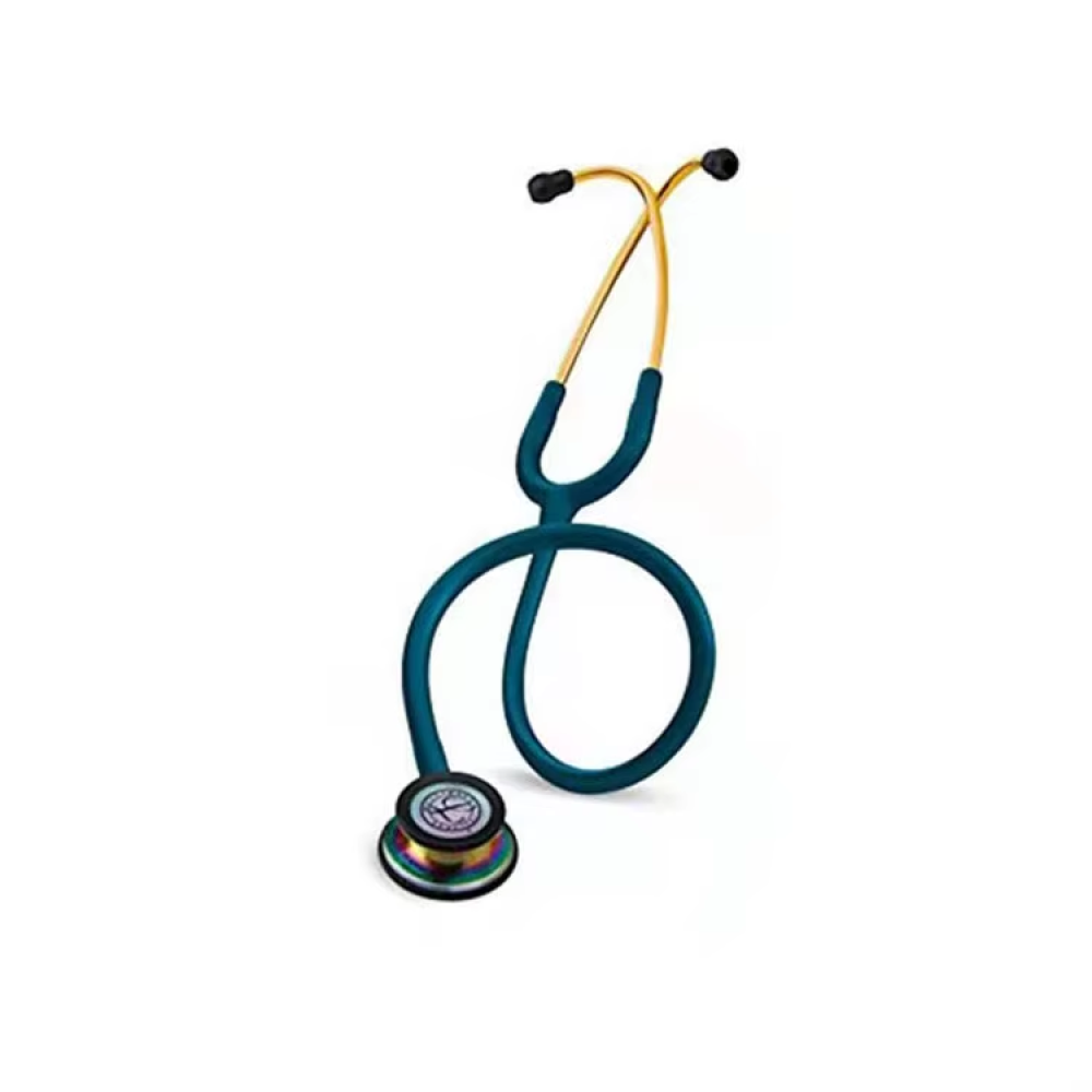 Стетоскоп 3M Littmann Classic III 5807 (Лазурний з головкою кольору веселки)