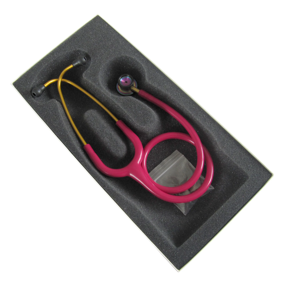 Стетоскоп 3M Littmann Classic 2 Infant 2157 (Малинового цвета с головкой цвета радуги)
