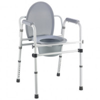 Стул-туалет складной разборный алюминиевый (высота: 40-55) OSD-2110QA