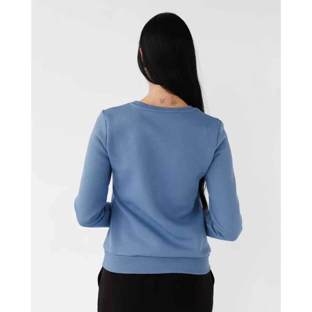 Медичний утеплений світшот жіночий Аляска блакитний-сірий