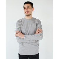 Медичний лонгслів чоловічий світло-сірий