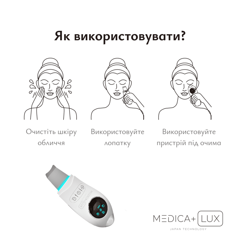 Ультразвуковий скрабер medica+ lux SuperSonic 10