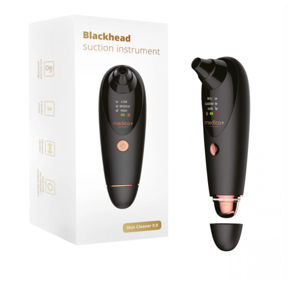 Високотехнологічний вакуумний очисник шкіри та пор Medica+ SkinCleaner 9.0 BL