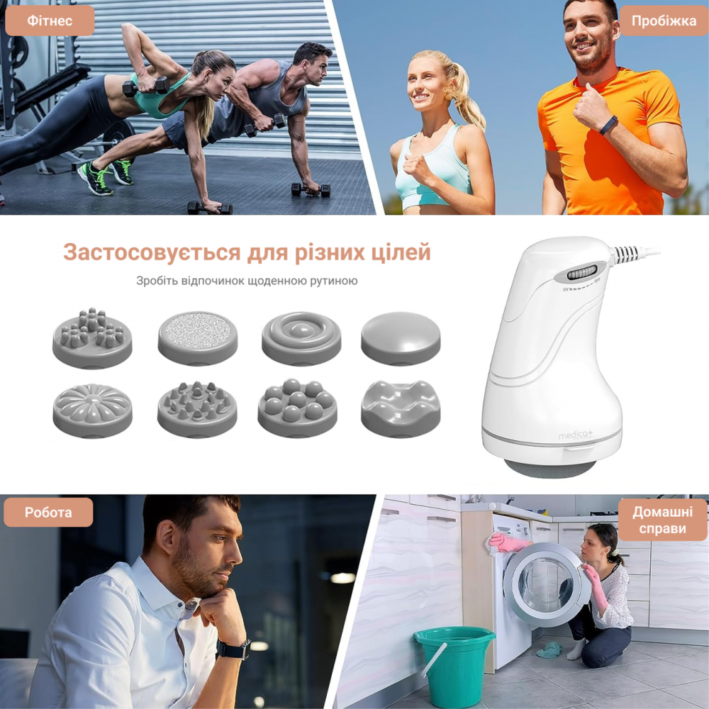 Антицеллюлитный массажер Medica+ MassPro 3.0