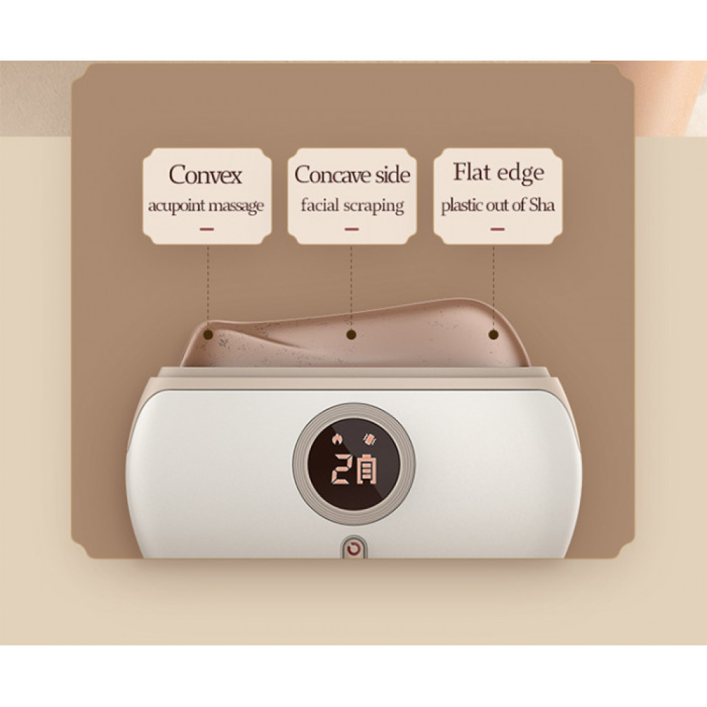 Микротоковый массажер для лица гуаша Лифтинг и снятие отеков Beauty Gadgets