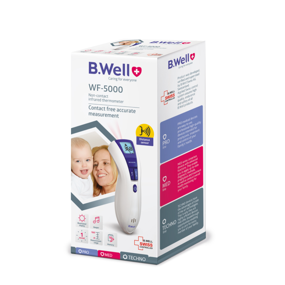 Термометр медицинский инфракрасный B.Well WF-5000