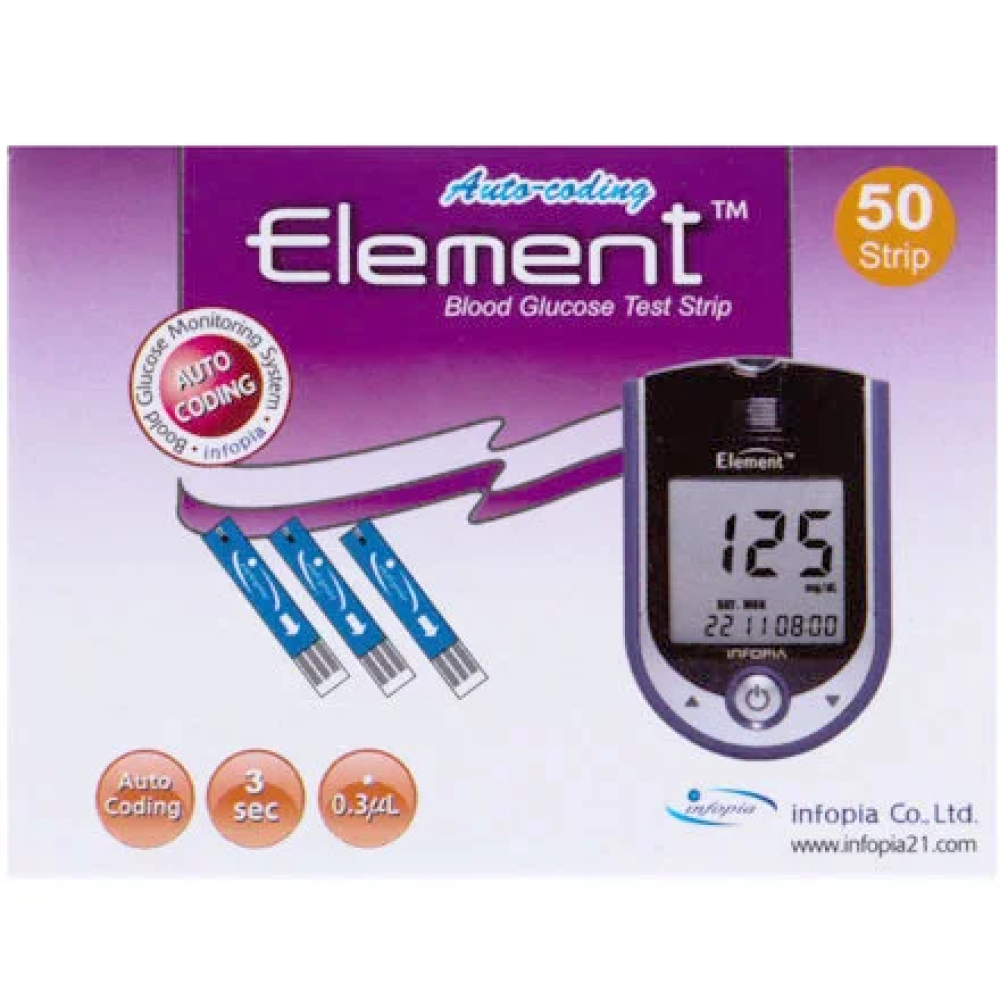 Тест-смужки до глюкометра Element 50 шт.