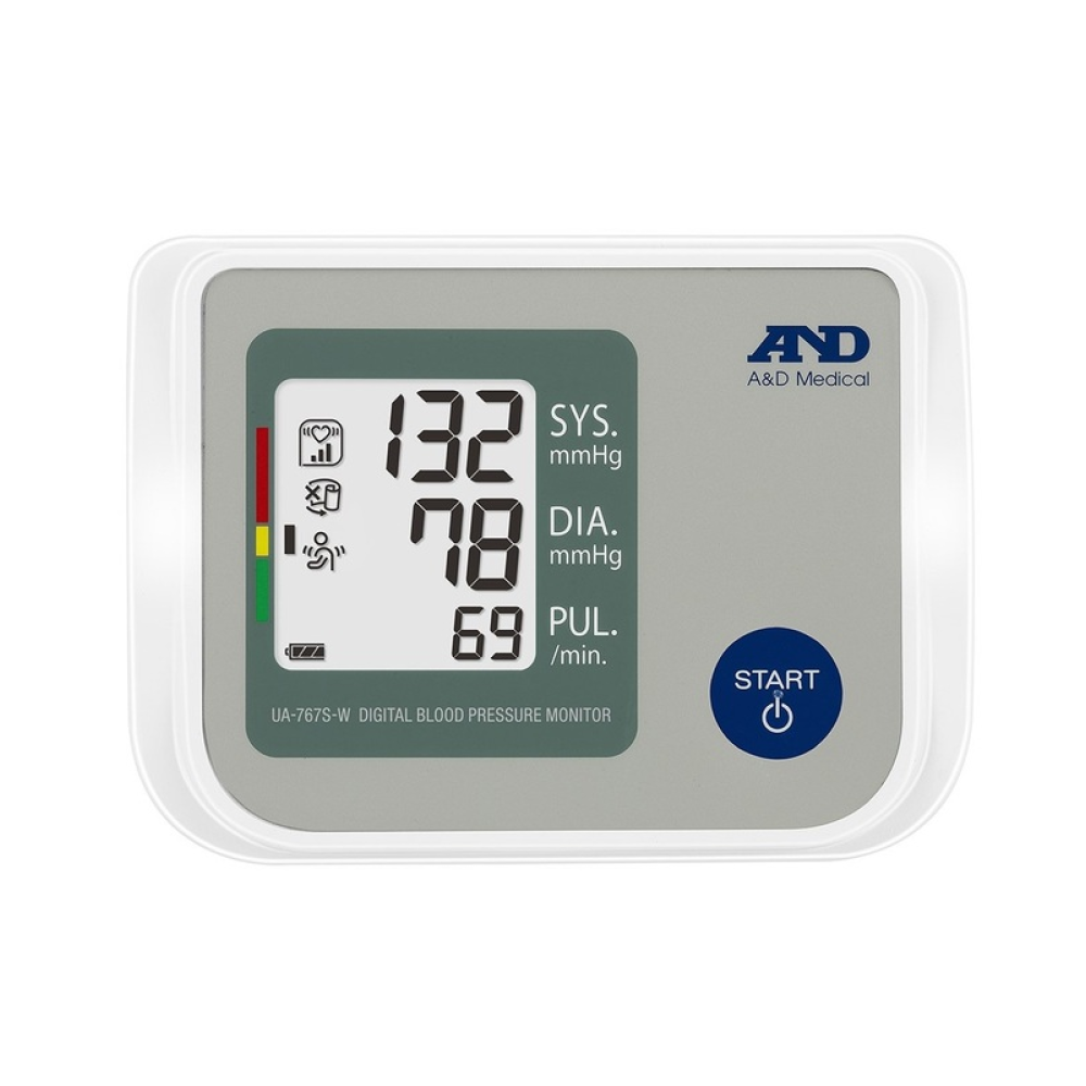Тонометр автоматичний AFib+ з адаптером мережі та манжетою на плече 22-42 см AND UA-767 S-W