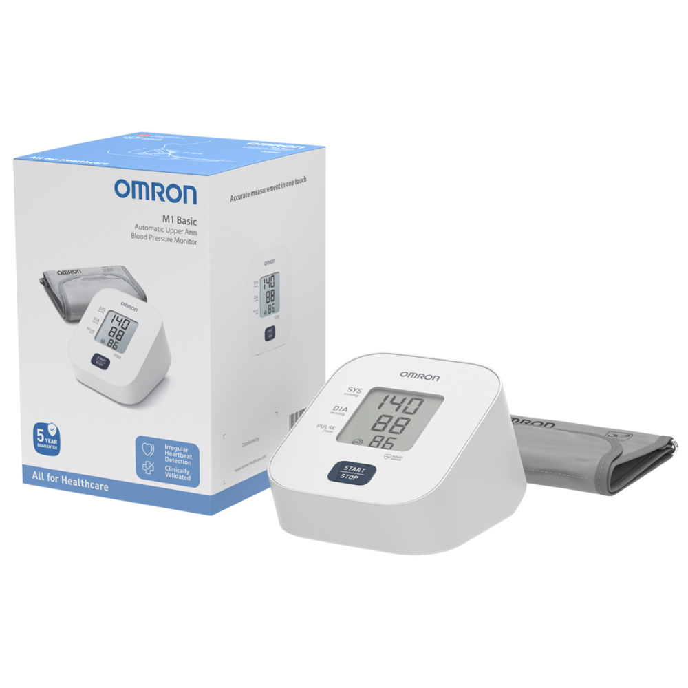 Тонометр автоматический с манжетой на плечо 22-32 см Omron M1 Basic