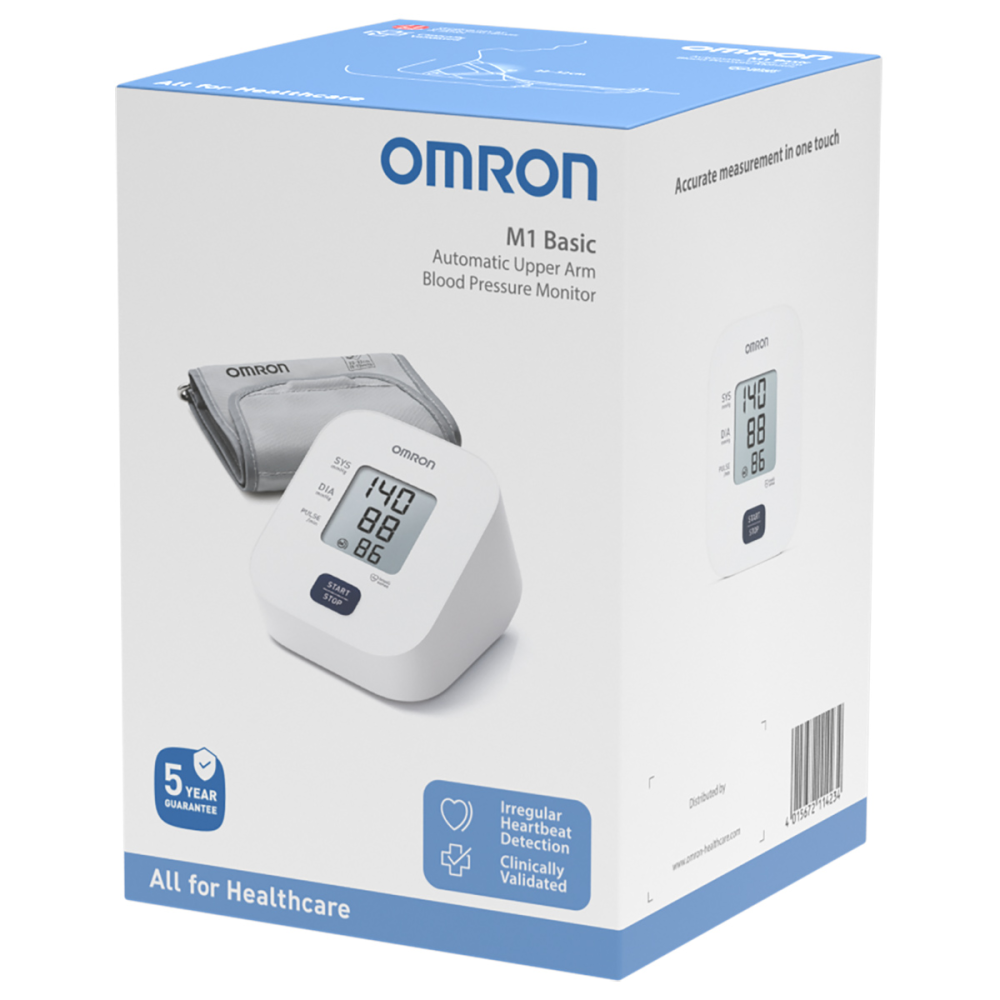 Тонометр автоматический с манжетой на плечо 22-32 см Omron M1 Basic