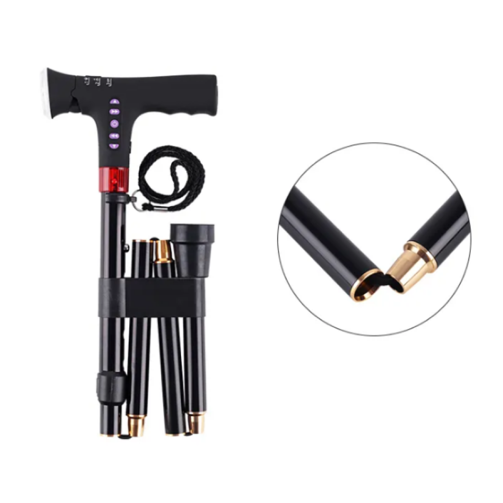 Трость для ходьбы с фонарем и радио Beauty Gadgets