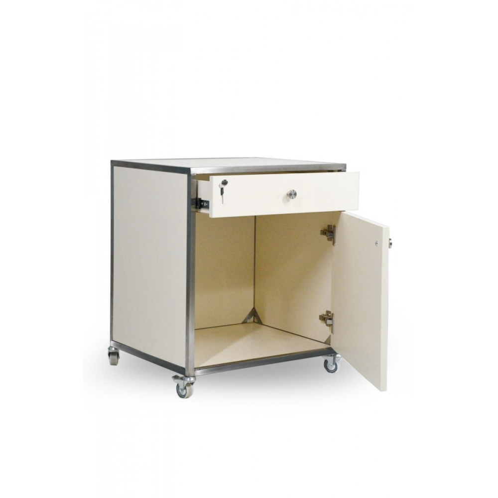 Тумба медицинская мобильная БИОМЕД C.box CMM-1DD-2-NATA ALU