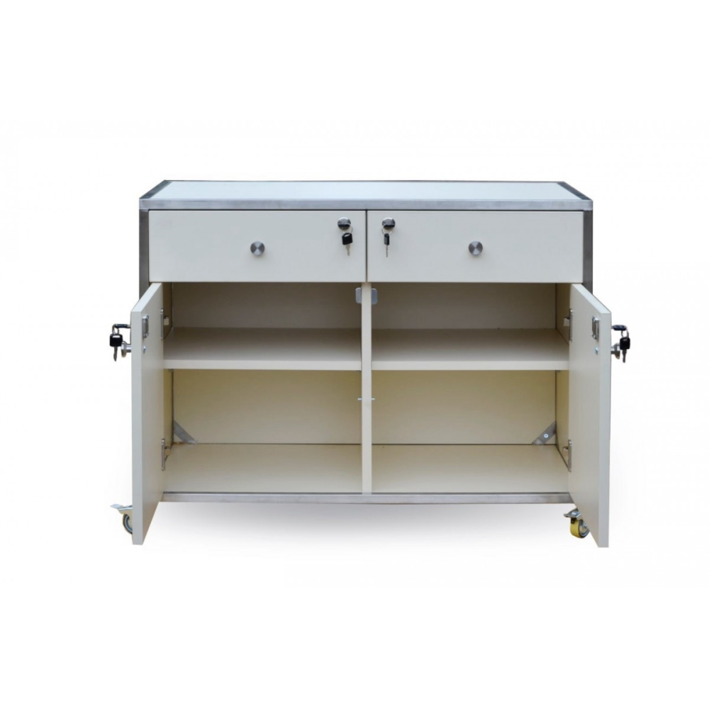 Тумба медична мобільна БІОМЕД C.box CMM-2DD-1-NATA ALU