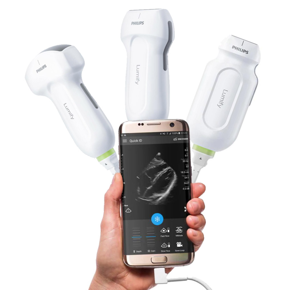 Портативная УЗИ система и планшет Philips Lumify (C5-2, S4-1, L12-4)