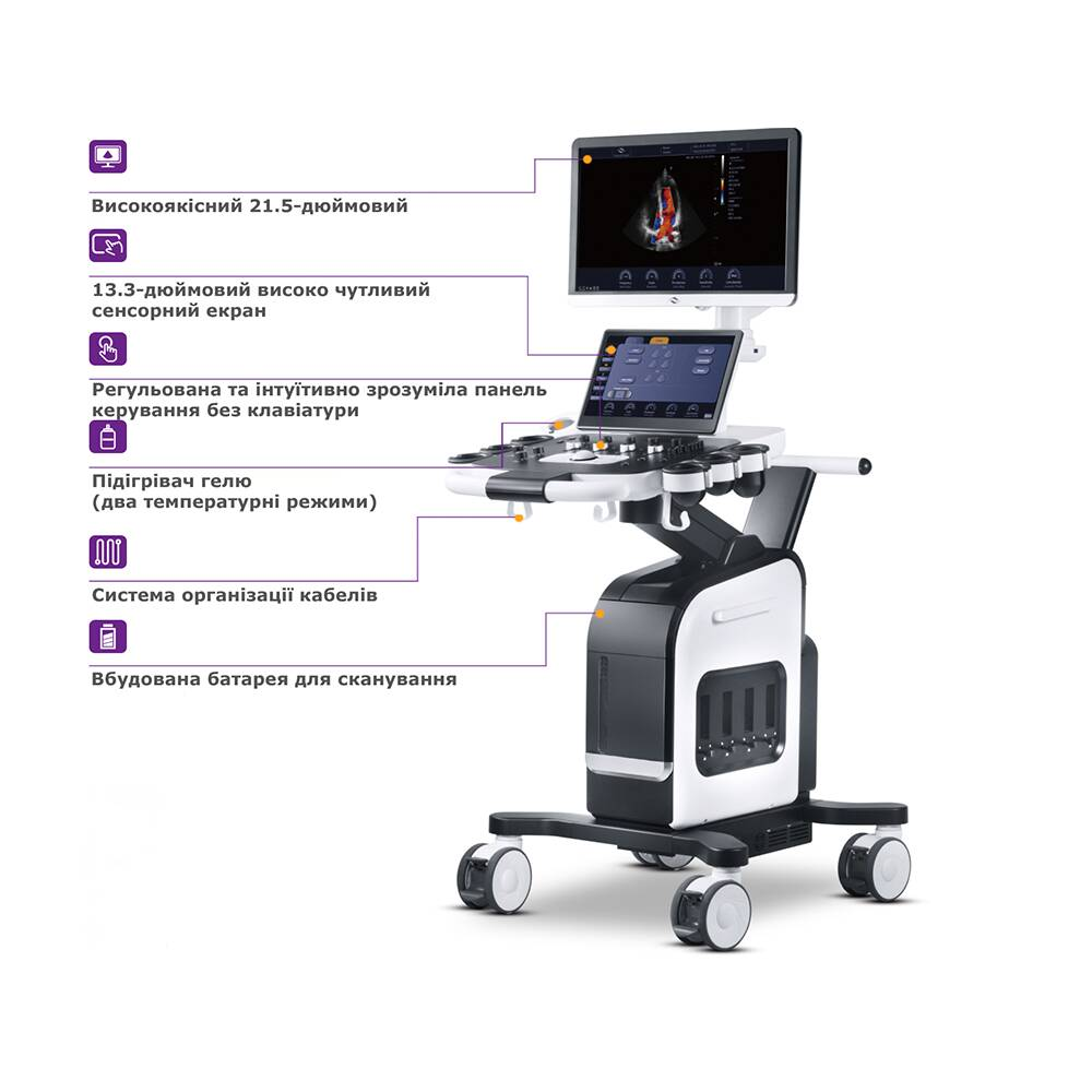 Система стаціонарна ультразвукова експертного класу +2 датчики Focus & Fusion Cetus 40