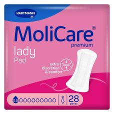 Абсорбуючі прокладки при легкому нетриманні сечі MoliCare Premium lady pad 0.5 краплі (28 шт)