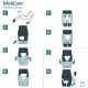 Прокладки анатомической формы при недержании мочи и кала MoliCare Premium Form 9 капли (16 шт)