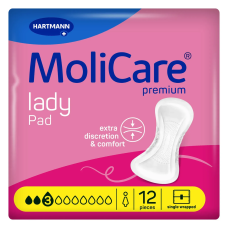 Абсорбуючі прокладки при легкому нетриманні сечі MoliCare Premium lady pad 3 краплі (12 шт)