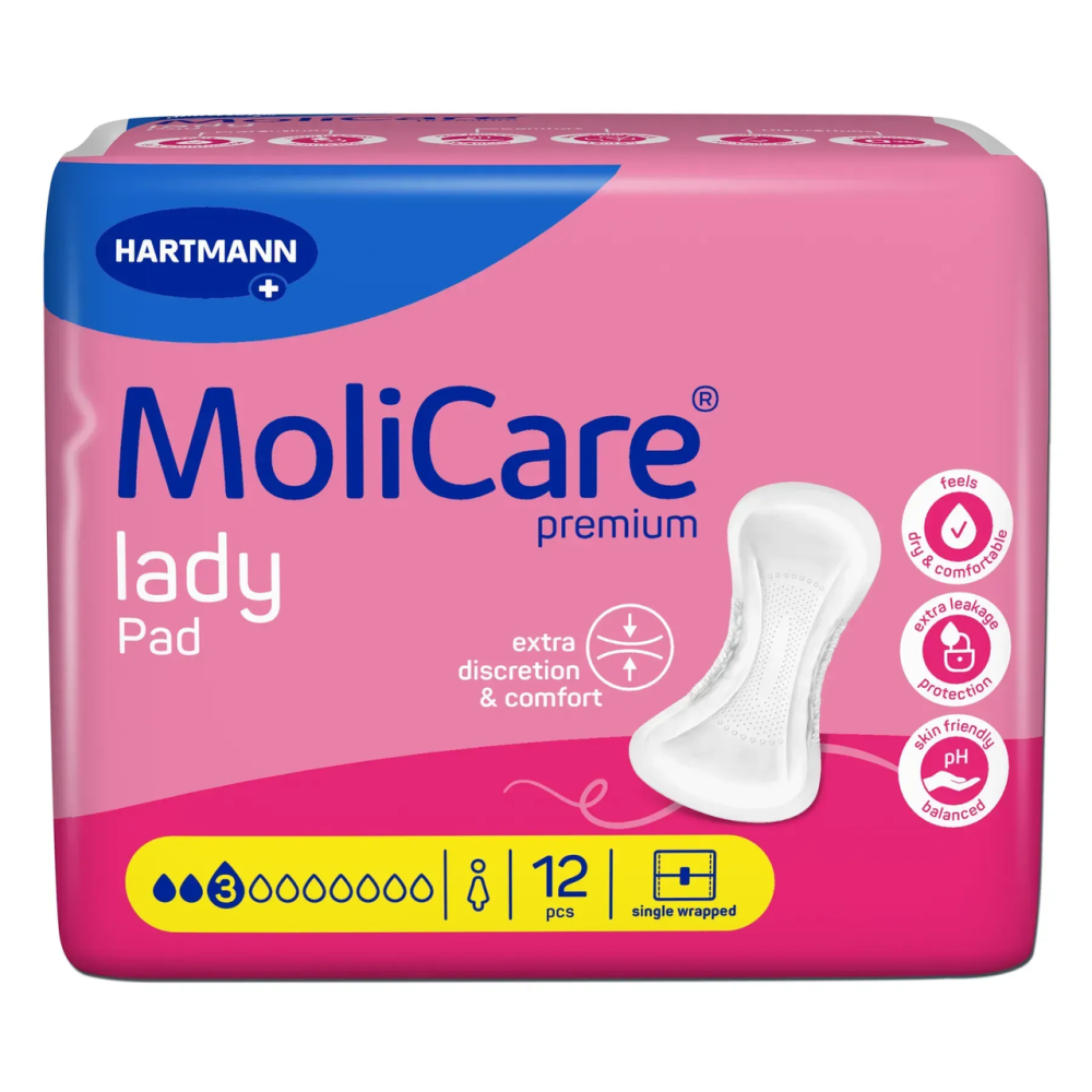 Абсорбирующие прокладки при легком недержании мочи MoliCare Premium lady pad 3 капли (12 шт)