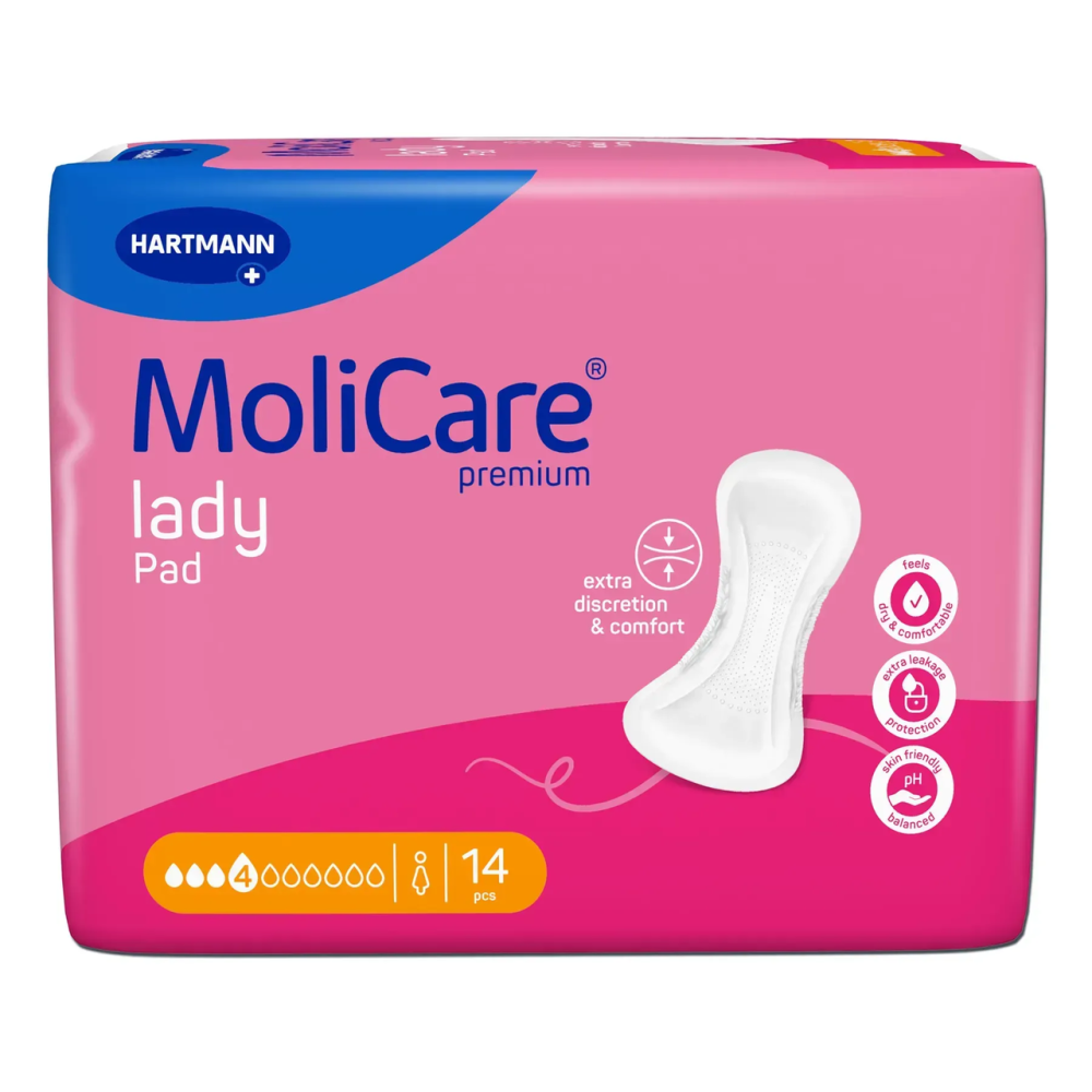 Абсорбуючі прокладки при легкому нетриманні сечі MoliCare Premium lady pad 4 краплі (14 шт)