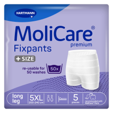 Баріатричні еластичні штанці для фіксації прокладок подовжені MoliCare Premium Fixpants +SIZE 5XL (5 шт)