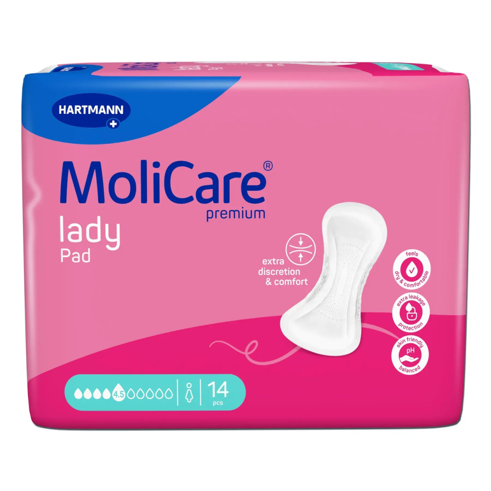Абсорбуючі прокладки при легкому нетриманні сечі MoliCare Premium lady pad 4,5 краплі (14 шт)