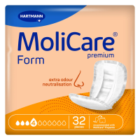Прокладки анатомической формы при недержании мочи и кала MoliCare Premium Form 4 капли (32 шт)