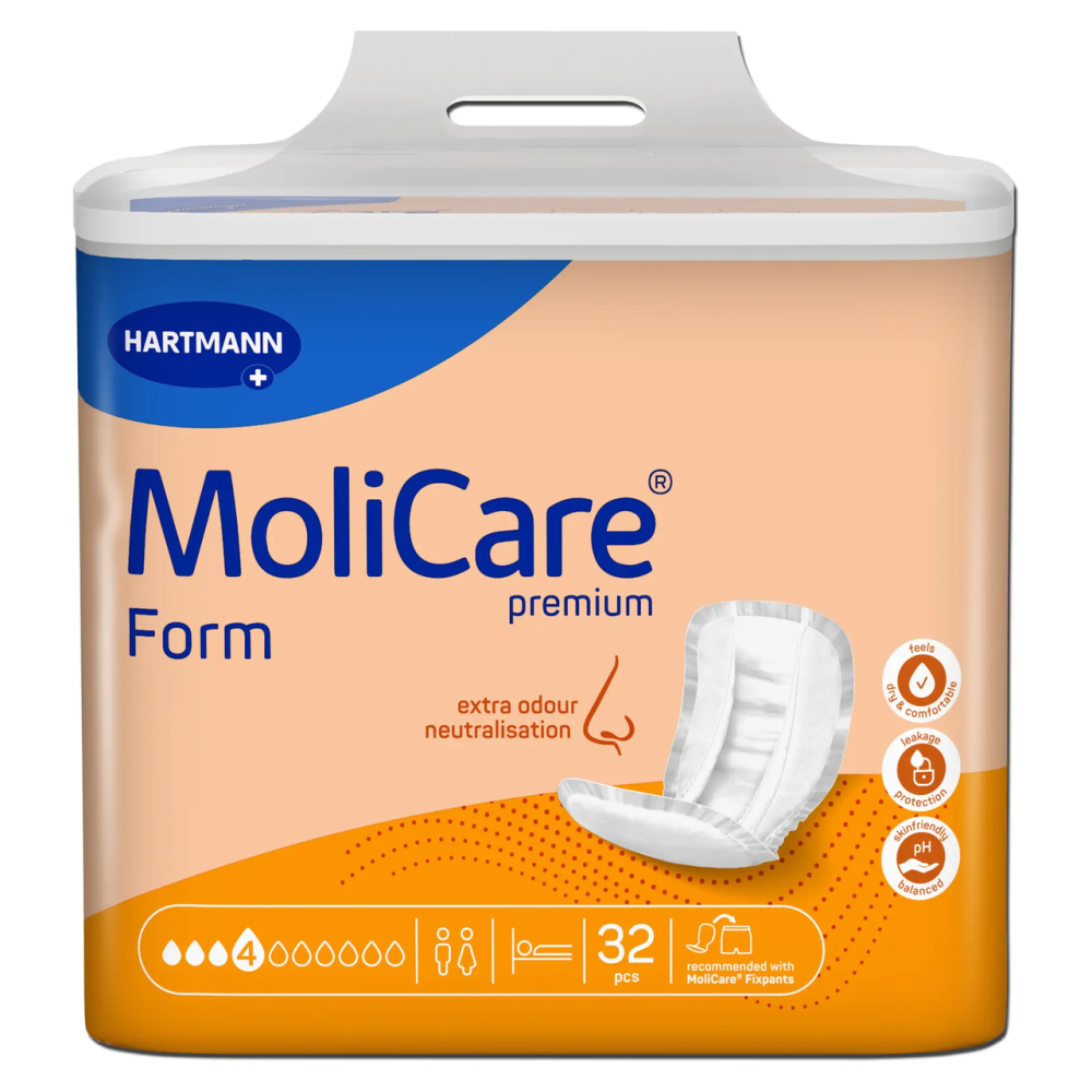 Прокладки анатомической формы при недержании мочи и кала MoliCare Premium Form 4 капли (32 шт)