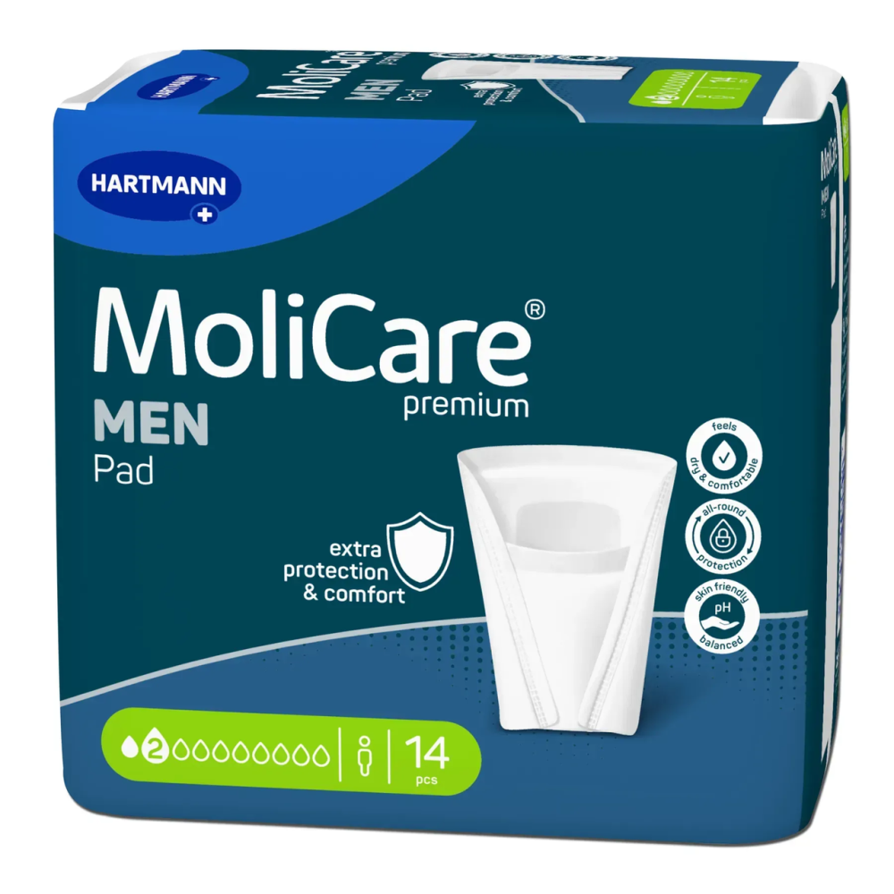Прокладки урологические для мужчин в форме кармана MoliCare MEN PAD 2 капли (14 шт)