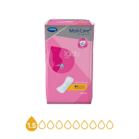 Прокладки урологічні у разі нетримання сечі легкого ступеня MoliCare Premium lady pad 1.5 краплі (14 шт)