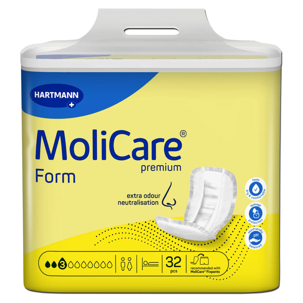 Прокладки анатомической формы при недержании мочи и кала MoliCare Premium Form 3 капли (32 шт)