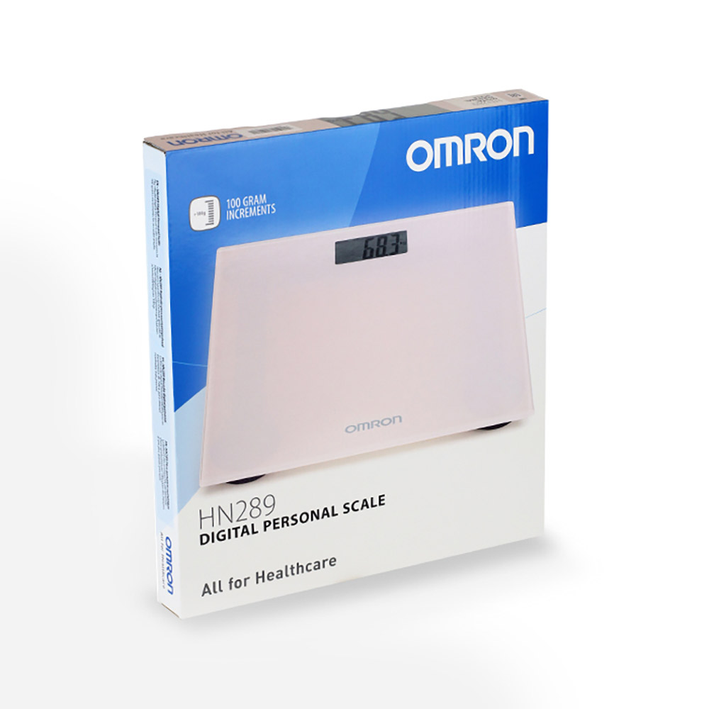 Ваги підлогові електронні (рожева квітка) Omron HN-289 Pink
