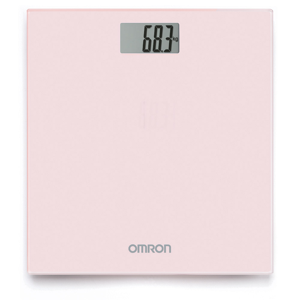 Ваги підлогові електронні (рожева квітка) Omron HN-289 Pink
