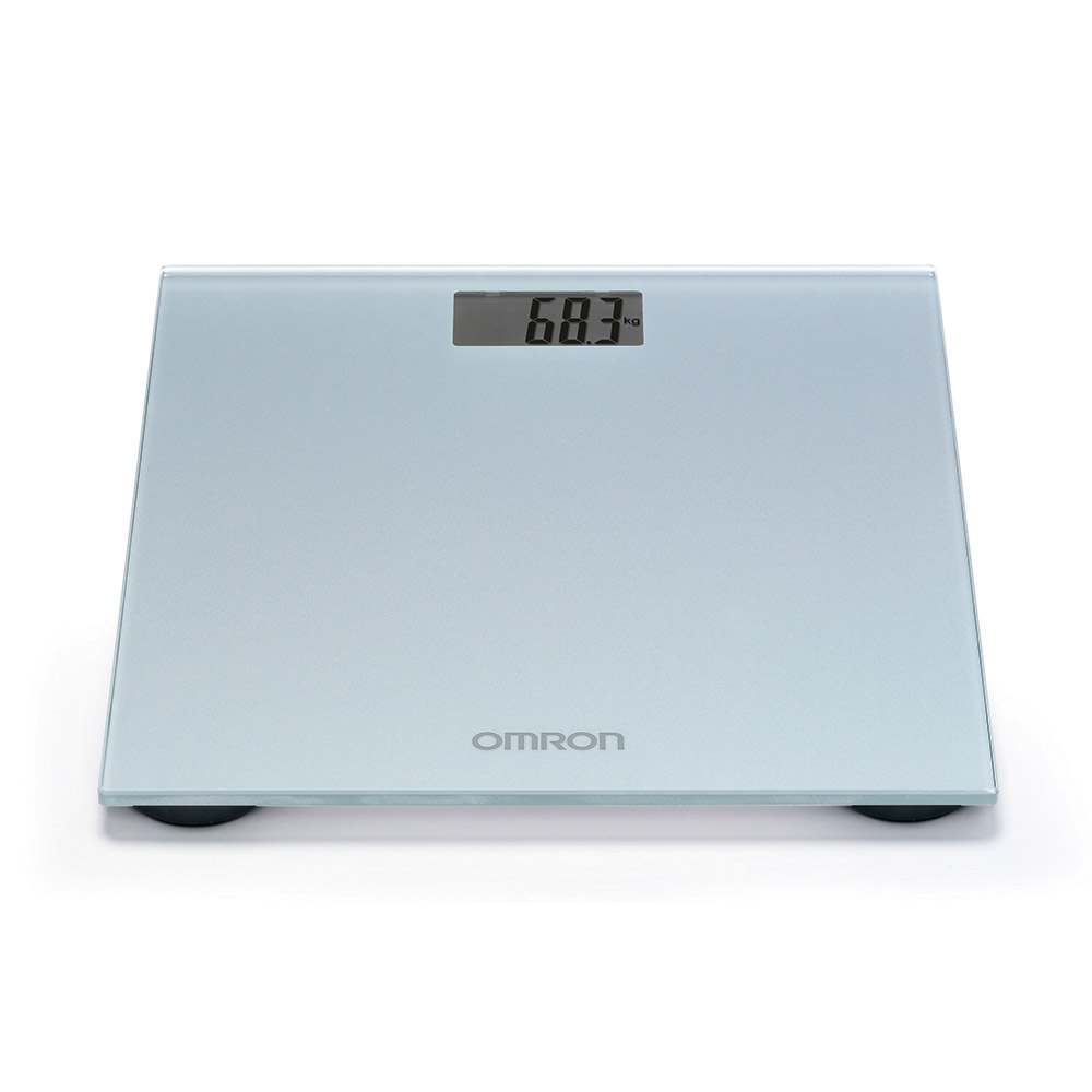 Весы напольные электронные (шелковисто-серый) Omron HN-289 Silver
