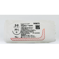 Хирургическая нить Ethicon Викрил Рапид (Vicryl Rapide) 2/0, длина 70 см, кол. игла 31 мм, W9975