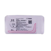 Хирургическая нить Ethicon Викрил Рапид (Vicryl Rapide) 2/0, длина 90 см, кол-реж. игла 36 мм, W9962