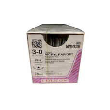 Хірургічна нитка Ethicon Вікіл Рапід (Vicryl Rapide) 3/0, довжина 75 см, ріж. голка 16 мм, W9925