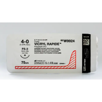 Хирургическая нить Ethicon Викрил Рапид (Vicryl Rapide) 4/0, длина 75 см, реж. игла 16 мм, W9924