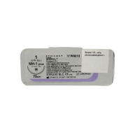 Хирургическая нить Ethicon Викрил (Vicryl) 1, длина 75 см, кол. игла 31 мм, W9213