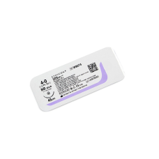 Хірургічна нитка Ethicon Вікріл (Vicryl) 4/0, довжина 45 см, кол. голка 17 мм, W9074