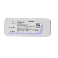 Хірургічна нитка Ethicon Вікріл (Vicryl) 0, довжина 150 см, без голки, W9026