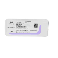 Хирургическая нить Ethicon Викрил (Vicryl) 2/0, длина 150см, без иглы W9025