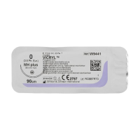 Хирургическая нить Ethicon Викрил (Vicryl) 0, длина 90 см, кол. игла 36 мм, W9441